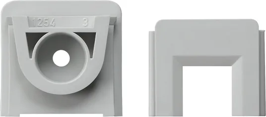 Gira 000830 Adapter zur Leitungseinführung für Kanal 15 x 15 mm grau