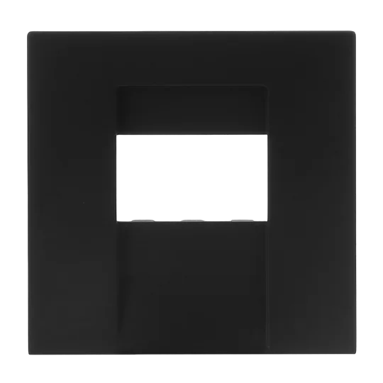 Busch-Jaeger 2CKA001710A4165 Zentralscheibe Multimedia 1-fach Busch-art linear® Busch-art linear® schwarz