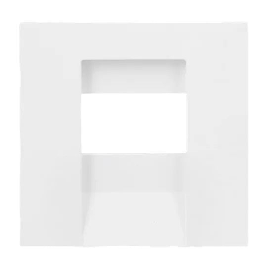 Busch-Jaeger 2CKA001710A4163 Zentralscheibe Multimedia 1-fach Busch-art linear® Busch-art linear® weiß