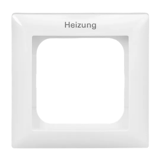 Busch-Jaeger 2CKA001725A1557 Abdeckrahmen mit Aufdruck Heizung 1-fach Busch-balance® SI alpinweiß