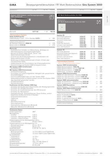 Gira Katalog Deutschland / Österreich 2027/2028, Seite 253