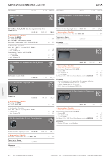Gira Katalog Deutschland / Österreich 2027/2028, Seite 378