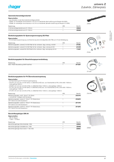 Installationsverteilungen und Schalt-/ Schutzgeräte Katalog 2025/2026, Seite 89