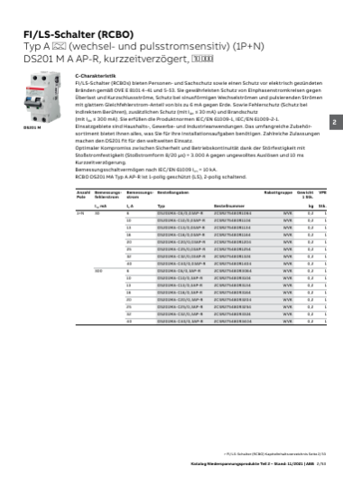 ABB HK Fehlerstromschutzeinrichtungen, Seite 54