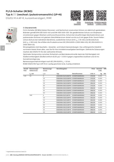ABB Energie-Verteilungsprodukte  2025/2026, Seite 164