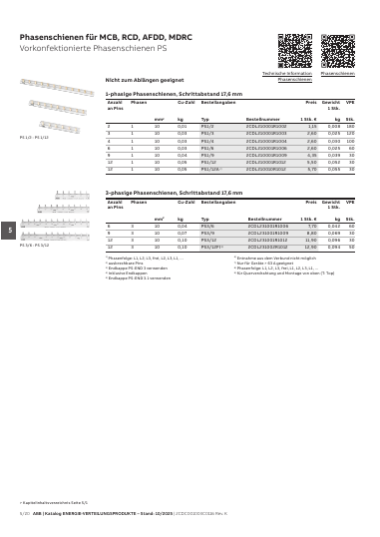 ABB Energie-Verteilungsprodukte  2025/2026, Seite 266