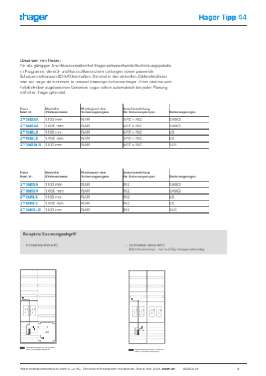 Hager Tipp 44 VDE AR-N 4100:2019-04, Seite 9