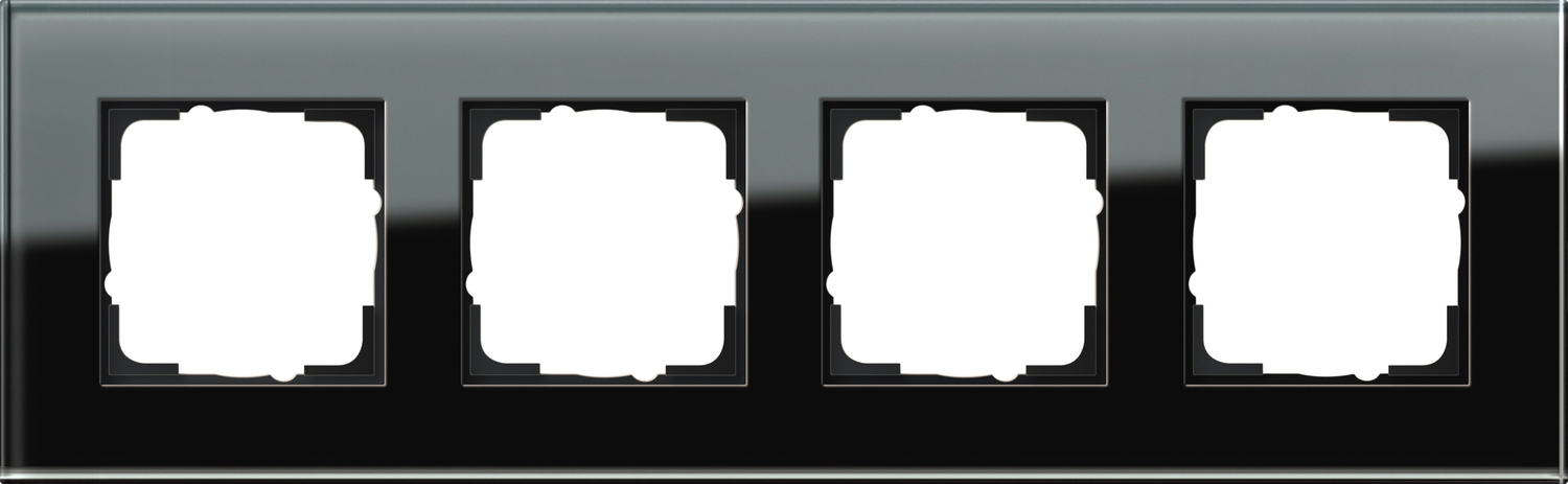 Gira 021405 Abdeckrahmen 4-fach Gira Esprit Glas Schwarz Gira 021405 Abdeckrahmen 4-fach Gira Esprit Glas Schwarz