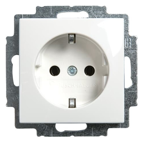 Busch-Jaeger 20 EUC-914 SCHUKO® Steckdosen-Einsatz mit Steckanschluss alpinweiß 2CKA002011A6232