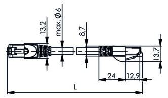 Telegärtner 100007964 Patchkabel S/FTP Cat.6A (ISO/IEC) 0,5m Telegärtner 100007964 Patchkabel S/FTP Cat.6A (ISO/IEC) 0,5m