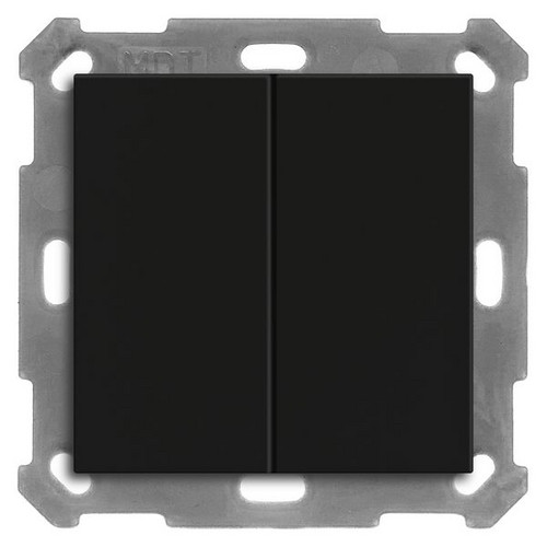 MDT BE-TAL55B206.01 KNX Taster Light 55 Basic 2-fach schwarz matt Neutral MDT BE-TAL55B206.01 KNX Taster Light 55 Basic 2-fach schwarz matt Neutral
