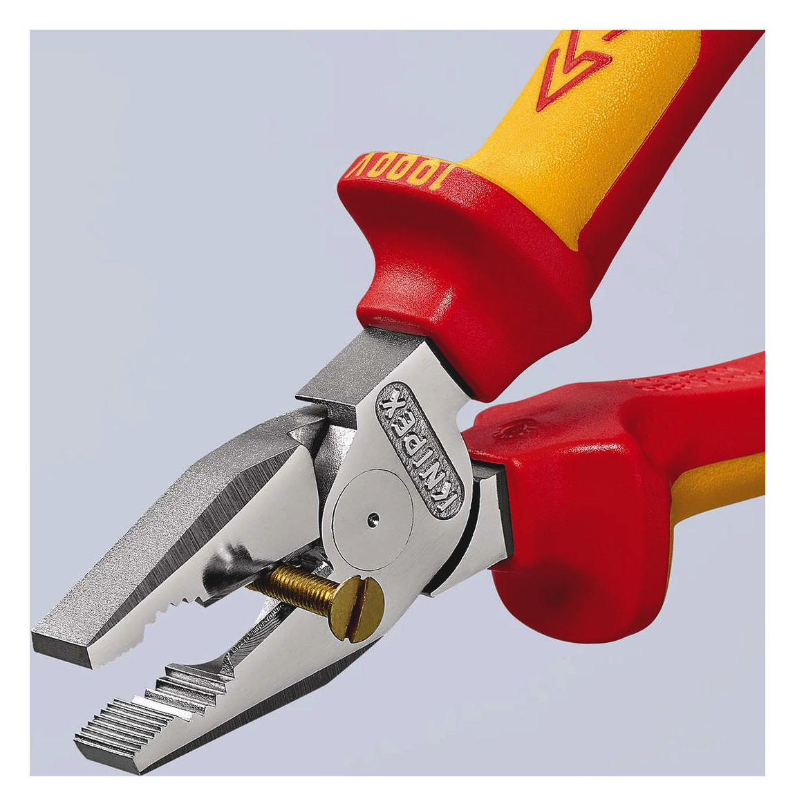 Knipex 0206225 Kraft-Kombizange 225mm verchromt Kunststoffhülle
