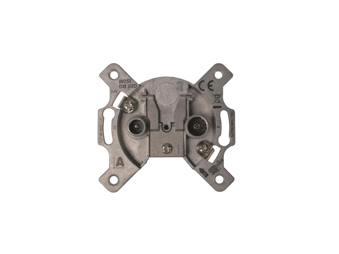 Wisi DB03D Antennendose 2-Loch 5dB 5-2150MHz DC-Bypass SAT Wisi DB03D Antennendose 2-Loch 5dB 5-2150MHz DC-Bypass SAT