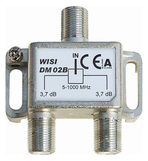 Wisi 70296 DM02B Verteiler 2-fach 5-1000MHz 3,7dB Wisi 70296 DM02B Verteiler 2-fach 5-1000MHz 3,7dB