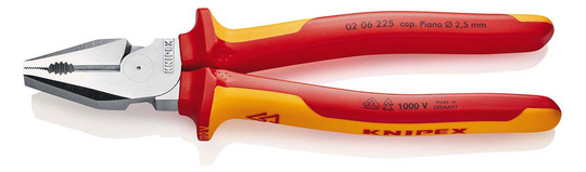 Knipex 0206225 Kraft-Kombizange 225mm verchromt Kunststoffhülle Knipex 0206225 Kraft-Kombizange 225mm verchromt Kunststoffhülle