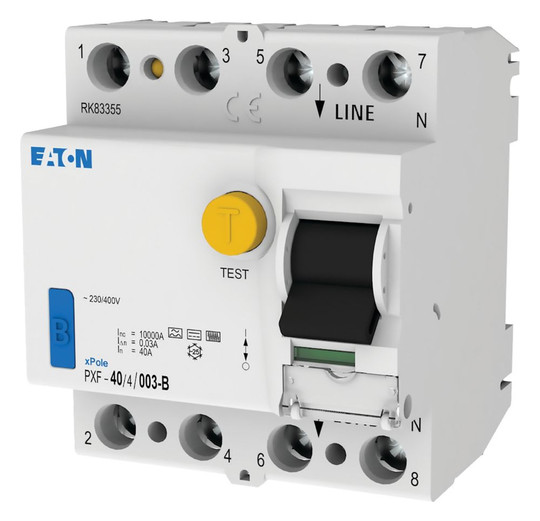 Eaton PXF-40/4/003-B FI-Schutzschalter Fehlerstromschutzschalter Fehlerstromschutzschalter 40A 4-polig 30mA Typ B Eaton PXF-40/4/003-B FI-Schutzschalter Fehlerstromschutzschalter Fehlerstromschutzschalter 40A 4-polig 30mA Typ B