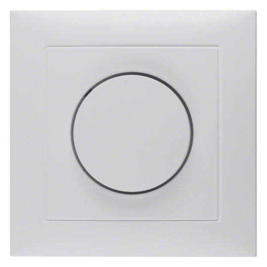 Berker 11309909 Abdeckplatte mit Regulierknopf für Drehdimmer S.1 polarweiß matt