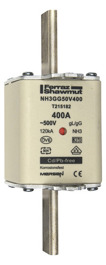 Mersen 1B383.000000 NH3 400A gG 500V NH-Sicherung sfü spannungsführend Mersen 1B383.000000 NH3 400A gG 500V NH-Sicherung sfü spannungsführend