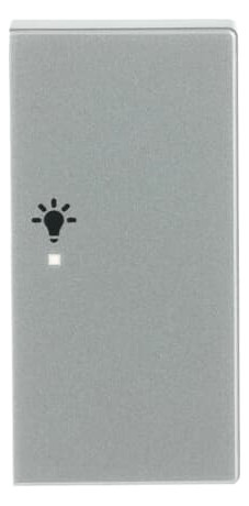 Busch-Jaeger 6231-22-83 Wippe 2-fach rechts mit Symbol "Licht" alusilber 2CKA006220A0063 