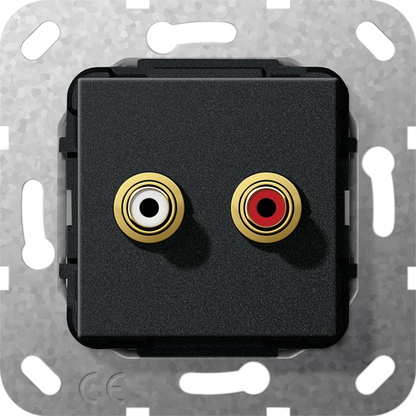 Gira 563110 C-Audio Komplett Einsatz schwarz matt