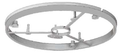 Kaiser 1293-87 Einbaugehäuse Frontring KompaX® Deckenauslass Ø 300 mm in Sichtbetonausführung Kaiser 1293-87 Einbaugehäuse Frontring KompaX® Deckenauslass Ø 300 mm in Sichtbetonausführung