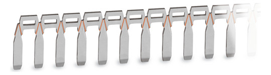 WAGO 270-417 Brücker 17-fach silberfarben WAGO 270-417 Brücker 17-fach silberfarben