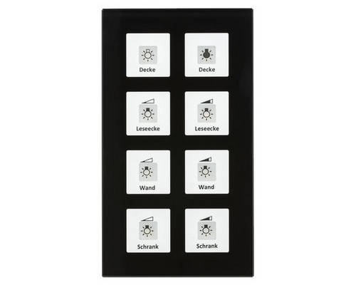 MDT BE-GT08S.01 Glastaster 8-fach Plus Schwarz MDT BE-GT08S.01 Glastaster 8-fach Plus Schwarz