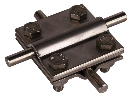 Dehn 319209 Kreuzstück V4A Edelstahl zur Verbindung von Runddraht 8–10 mm Dehn 319209 Kreuzstück V4A Edelstahl zur Verbindung von Runddraht 8–10 mm