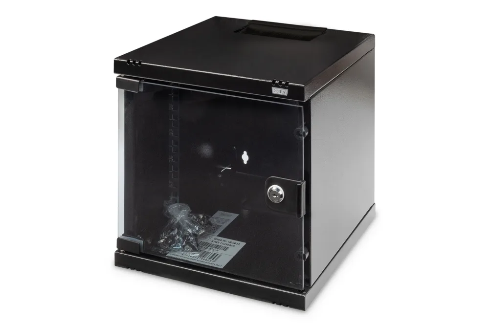 Digitus DN-10-06U-B 254 mm (10") 6HE Wandgehäuse 330x312x300 mm, Farbe (RAL 9005) schwarz