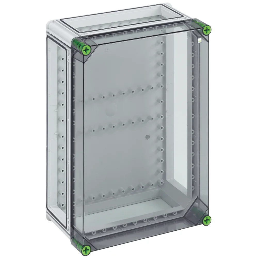 Spelsberg 01000301 Leergehäuse, 3 x Gehäuseverbinder (GGV), mit transparentem Deckel<br><b>Abmessungen: </b>320 x 440 x 179mm