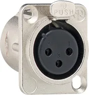 Gira 003600 XLR-Steckverbinder, D-Serie Flanschbuchse