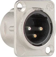 Gira 003700 XLR-Steckverbinder, D-Serie Flanschstecker
