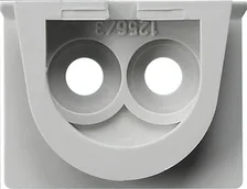 Gira 001230 Adapter zur Leitungseinführung 2fach (Zwillingseinführung) grau