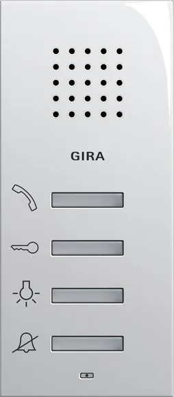 Gira 125003 Wohnungsstation AP System 55 reinweiß glänzend