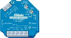 Eltako 61100301 Treppenlicht-Zeitschalter, 1 Schließer 10A, 230V+UC