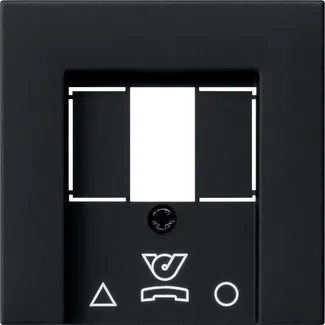 Gira 0260005 Abdeckung für TDO-Anschlussdose (lackiert) (nur für Österreich) schwarz matt
