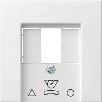 Gira 026003 Abdeckung für TDO-Anschlussdose (nur für Österreich) reinweiß glänzend