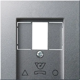 Gira 026026 Abdeckung für TDO-Anschlussdose Farbe (nur für Österreich) alu