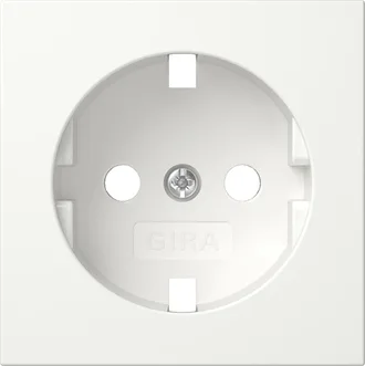 Gira 492003 Abdeckung für SCHUKO-Steckdose 16 A 250 V~ System 55 reinweiß glänzend