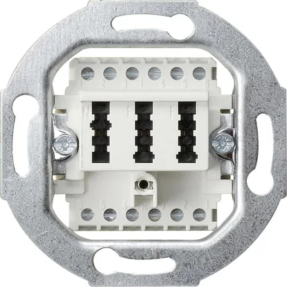 Gira 003202 Einsatz TAE-Anschlussdose TAE 2 x 6/6 NFF