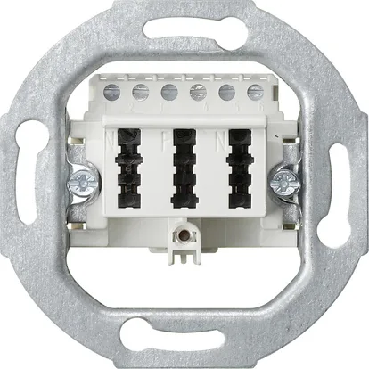 Gira 003302 Einsatz TAE-Anschlussdose TAE 3 x 6 NFN