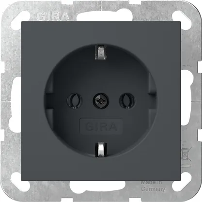 Gira 418828 SCHUKO-Steckdose 16 A 250 V~ System 55 anthrazit