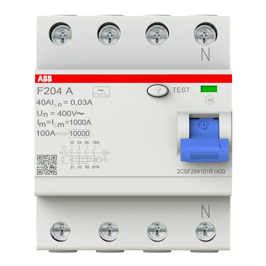 ABB 2CSF204101R1400 FI-Schutzschalter 4P Typ A 40A 30mA
