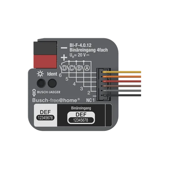 Busch-Jaeger 2CDG510024R0021 Binäreingang, 4fach, UP mit Kontaktabfragespannung