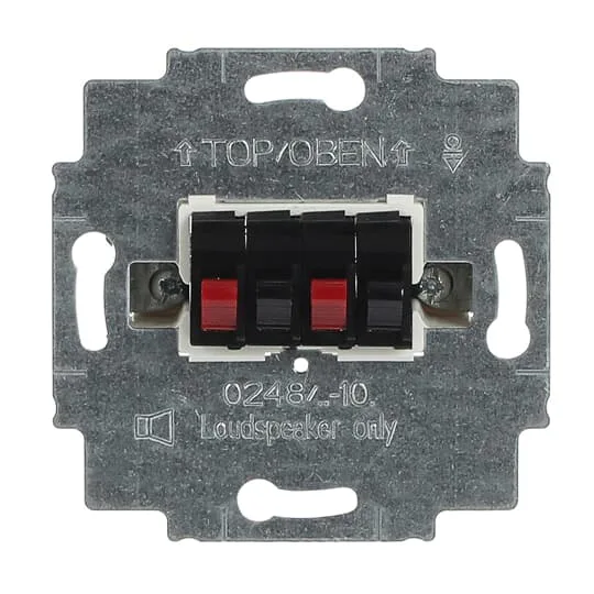 Busch-Jaeger 2CKA000230A0404 Stereo-Lautsprecher-Anschlussdose Mit Steckklemmen anthrazit