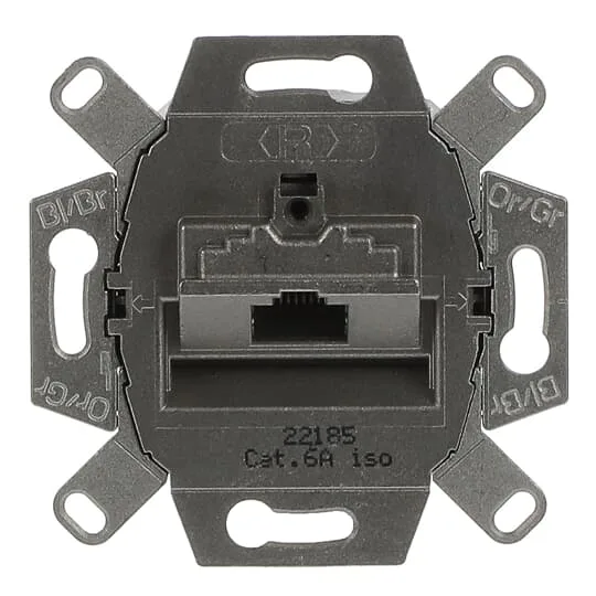 Busch-Jaeger 2CKA000230A0409 UAE-Anschlussdose, RJ45, Cat. 6a iso, geschirmt 1 Steckbuchse, 8 (8)-polig