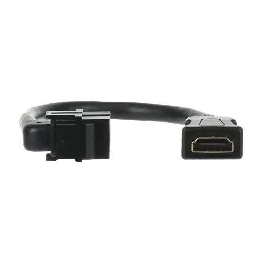 Busch-Jaeger 2CKA000230A0479 Kabelpeitsche HDMI-Keystone, Ausführung: gerade schwarz