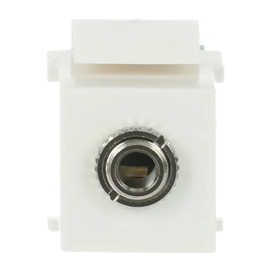 Busch-Jaeger 2CKA000230A0482 Kupplung 3,5 mm Klinke Modular-Jack-Einsatz, Keystone Ausführung: gerade weiß