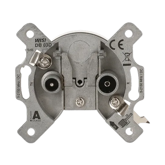 Busch-Jaeger 2CKA000230A1554 Antennendosen-Einsatz 2 Loch Stichdose