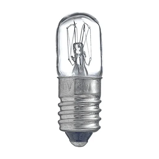 Busch-Jaeger 2CKA001784A0222 Glühlampe mit E 10 Gewinde lichtstark, für Lichtsignale Glühlampe/weiß, 12.5